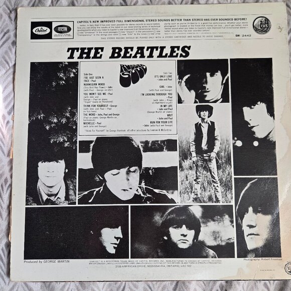 *VTG* BEATLES RUBBER SOUL VINYL - Picture 2 of 3